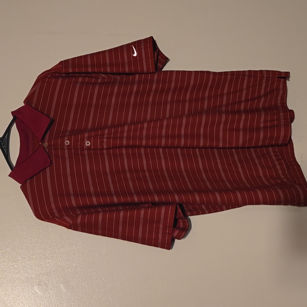 Nike Golf Polo‎ Burgundy Mens Size Large
